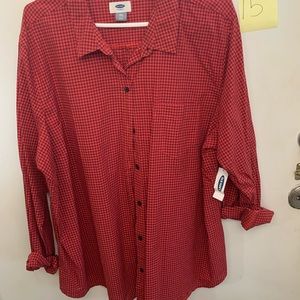 Old Navy gingham button top NWT